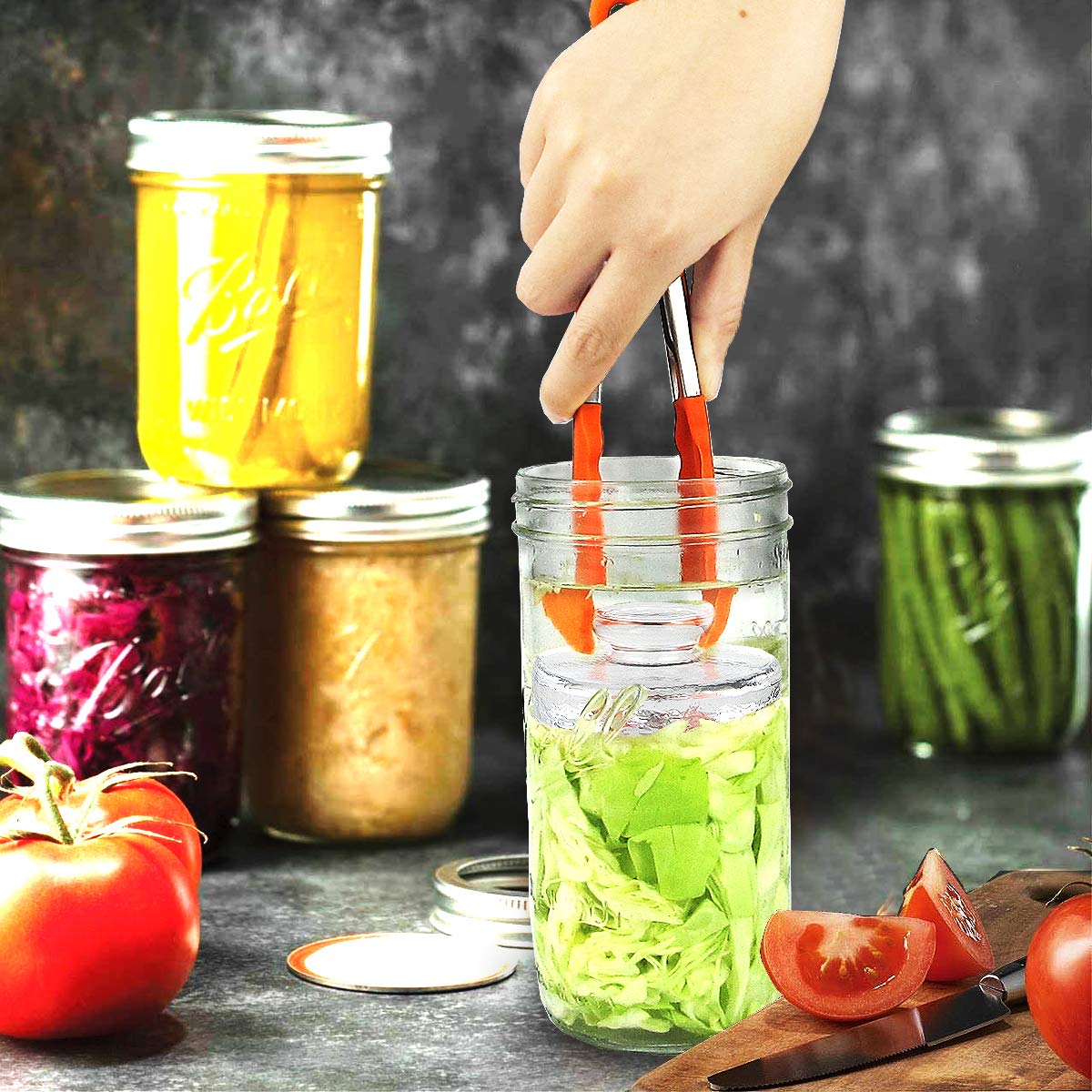 Artcome mason jar cleaning brush helps quick post-use cleaning.