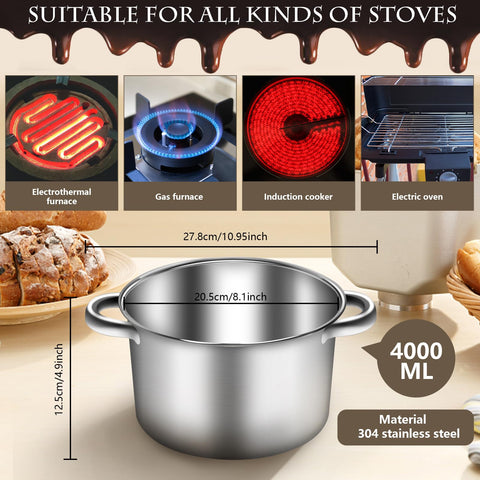 Artcome stainless steel spoon for accurate stirring and handling of melted ingredients.