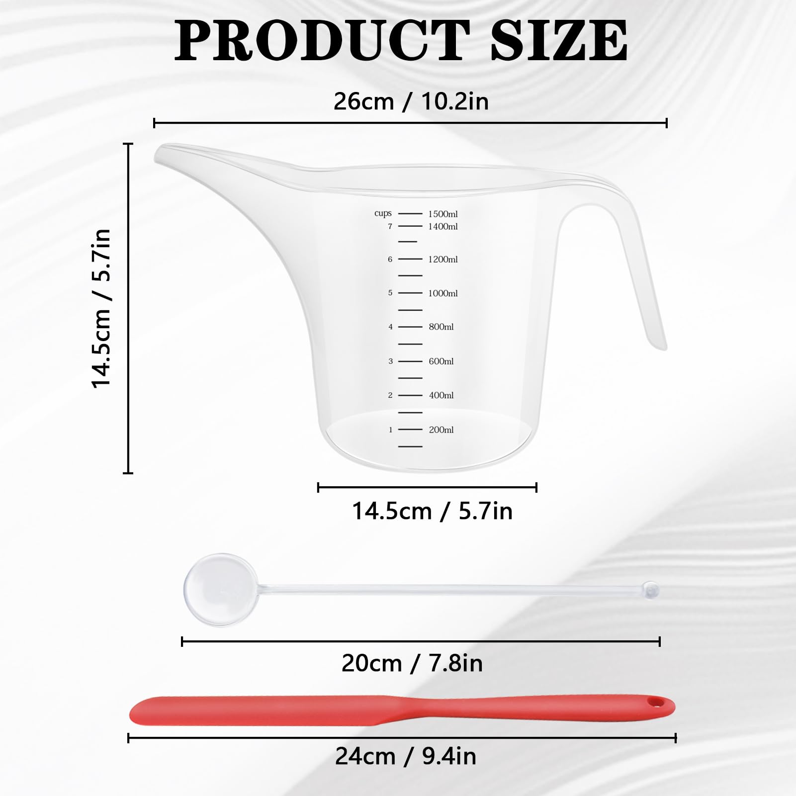 Artcome stirring rods included for thorough resin and paint mixing.