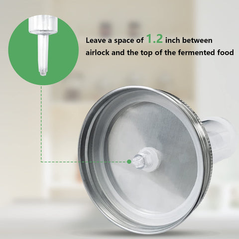 Artcome wide-mouth jar setup fits standard jars for easy use.