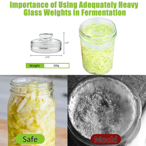 Artcome wide-mouth jar usage with these weights.