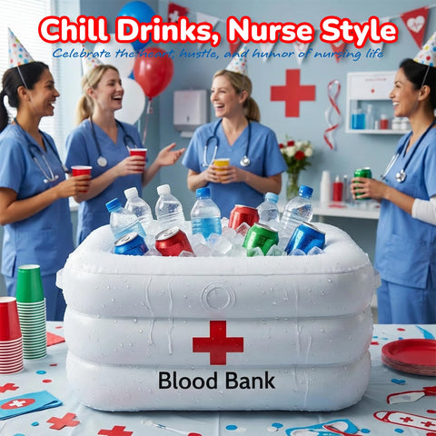 ArtCreativity vampire blood prop display enhances gothic party themes.