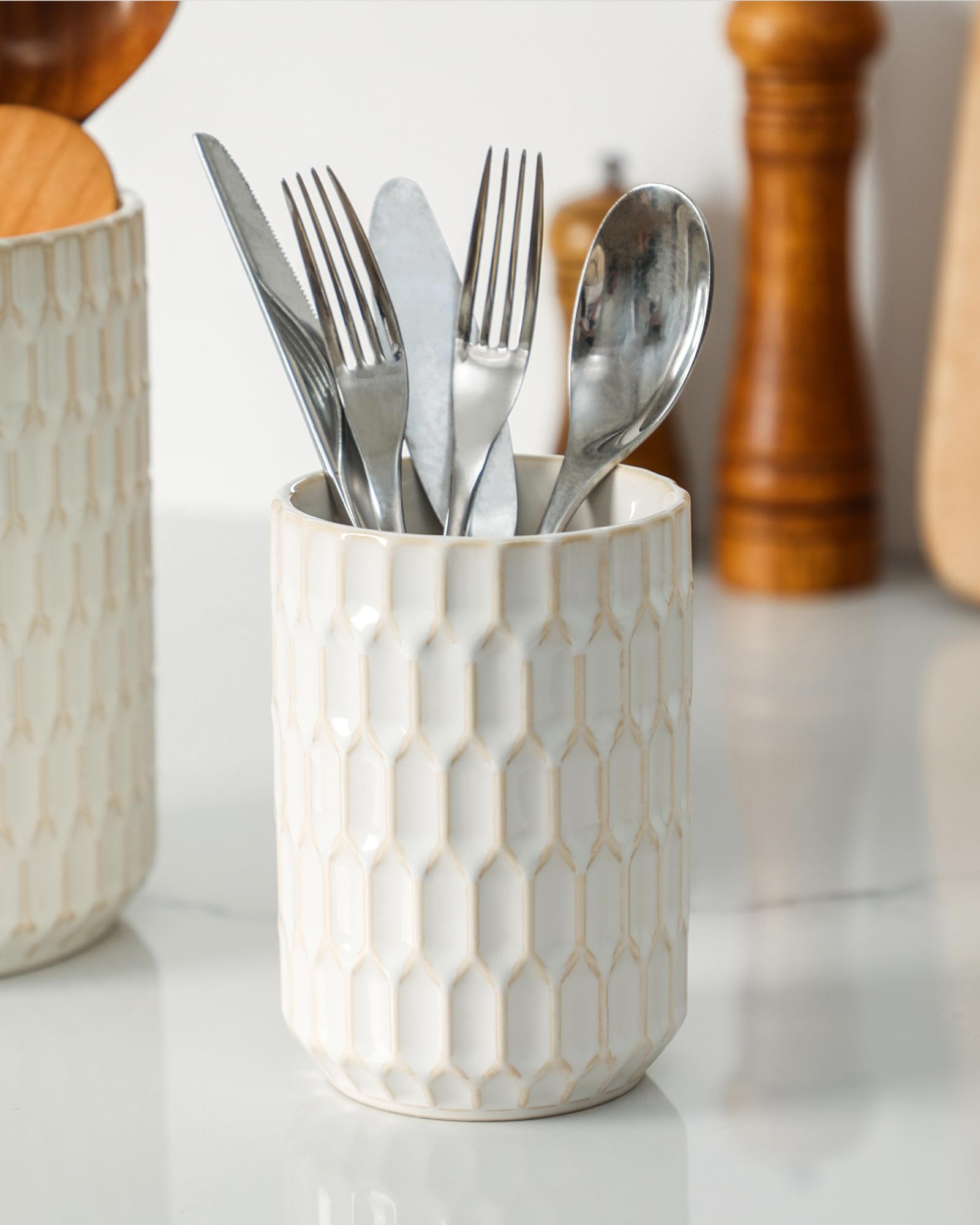 ArteBake beige countertop storage complements modern and rustic kitchens.