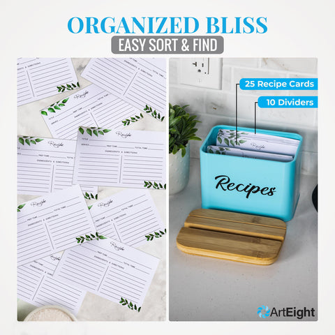 ArtEight box includes 10 dividers for categorization.