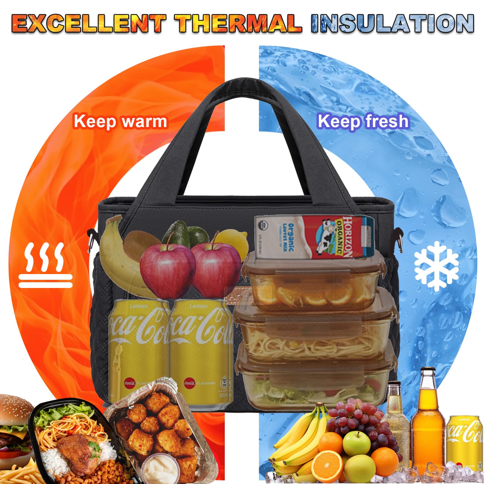 Artelaris cooling tote with 15-liter capacity keeps snacks fresh.