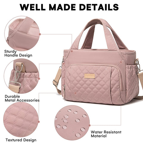 Artelaris lunch bag back pocket holds phone and small essentials securely