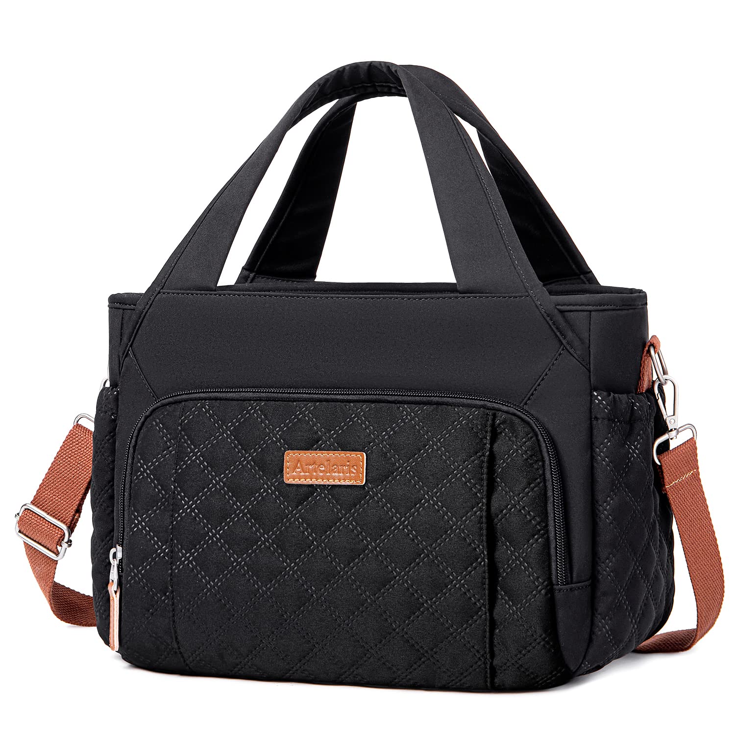 Artelaris insulated lunch bag top view with spacious main compartment for meals.