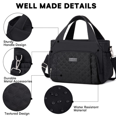 Artelaris seven-pocket lunch bag helps organize snacks, phone, and utensils.