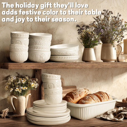 Artena easy-clean glaze keeps bowls bright and easy to clean