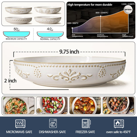 Artena pasta bowls for salad serving