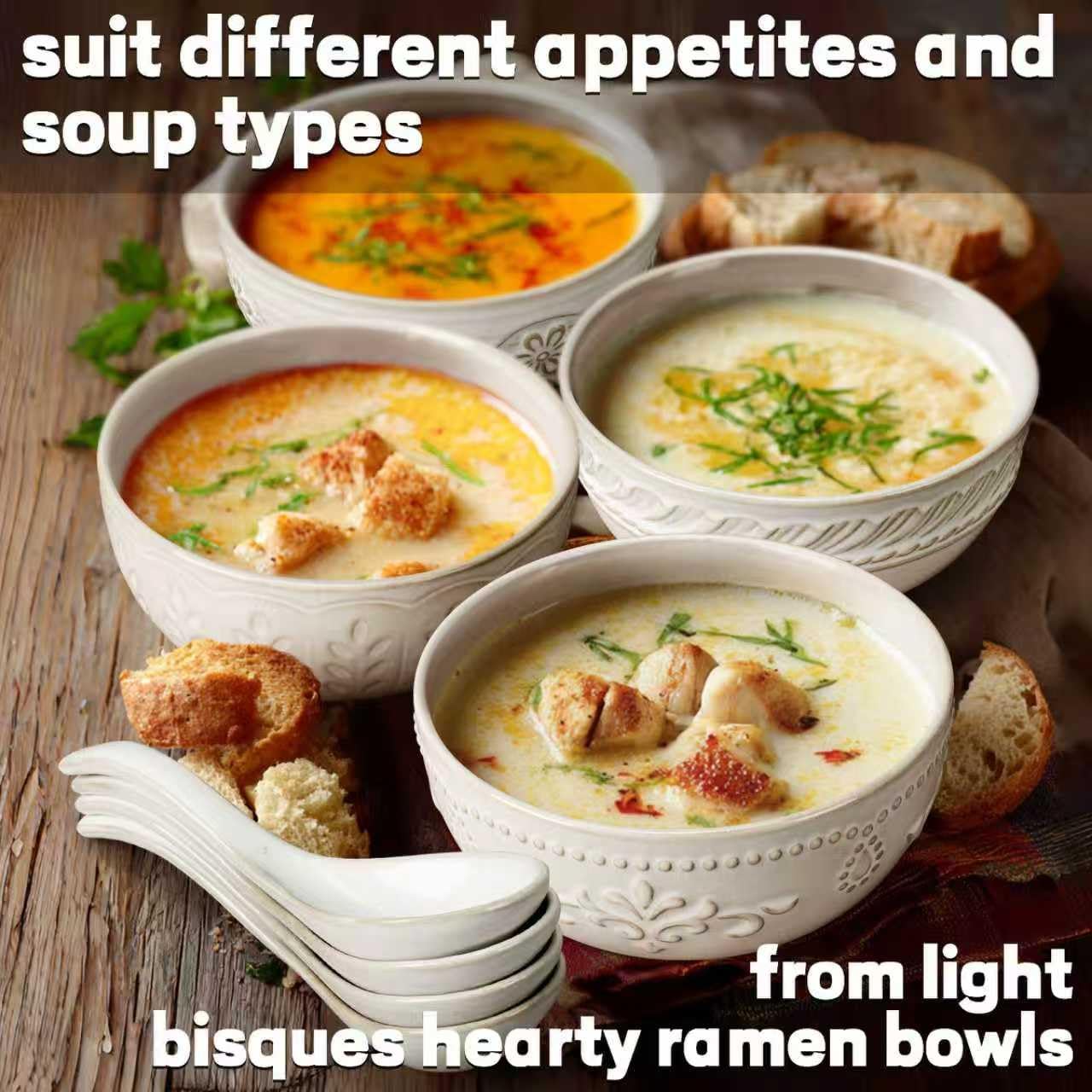 Artena ramen bowl with embossed ceramic texture enhances noodle dishes and broth presentation.