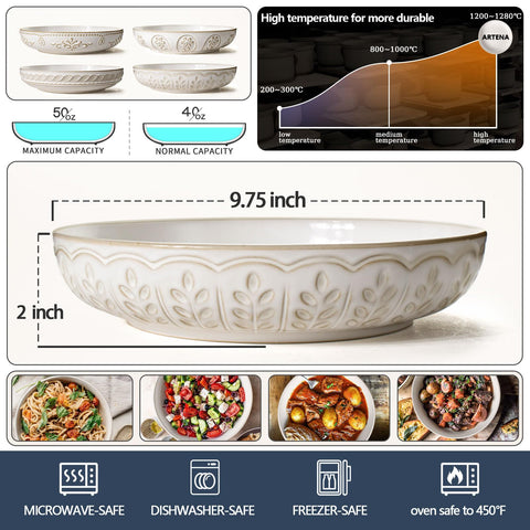 Artena Wheat Leaf glaze detail highlights artisanal finish.
