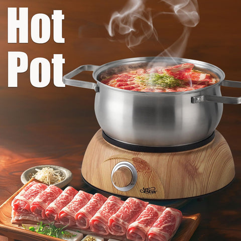 Artestia ceramic 1qt pot ideal for delicate chocolate and creamy cheese dips.
