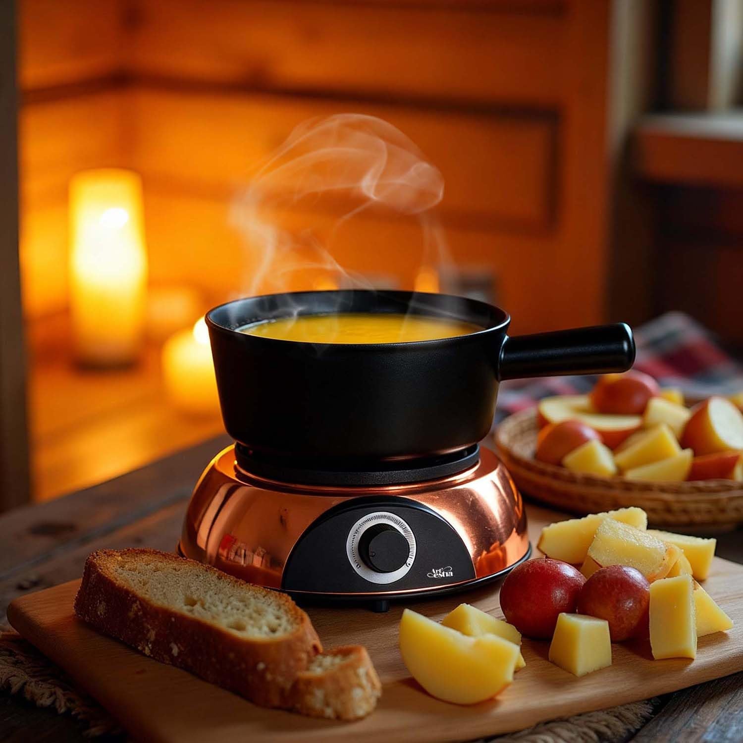Artestia six fondue forks included for dipping variety