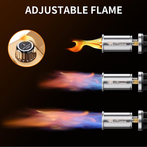 ARTFLAMM dessert torch for caramelizing and cheese melting with precision