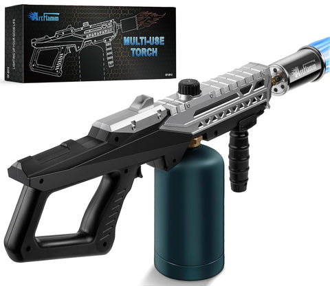 ARTFLAMM Grill Torch Gun angled shot showing control and design.