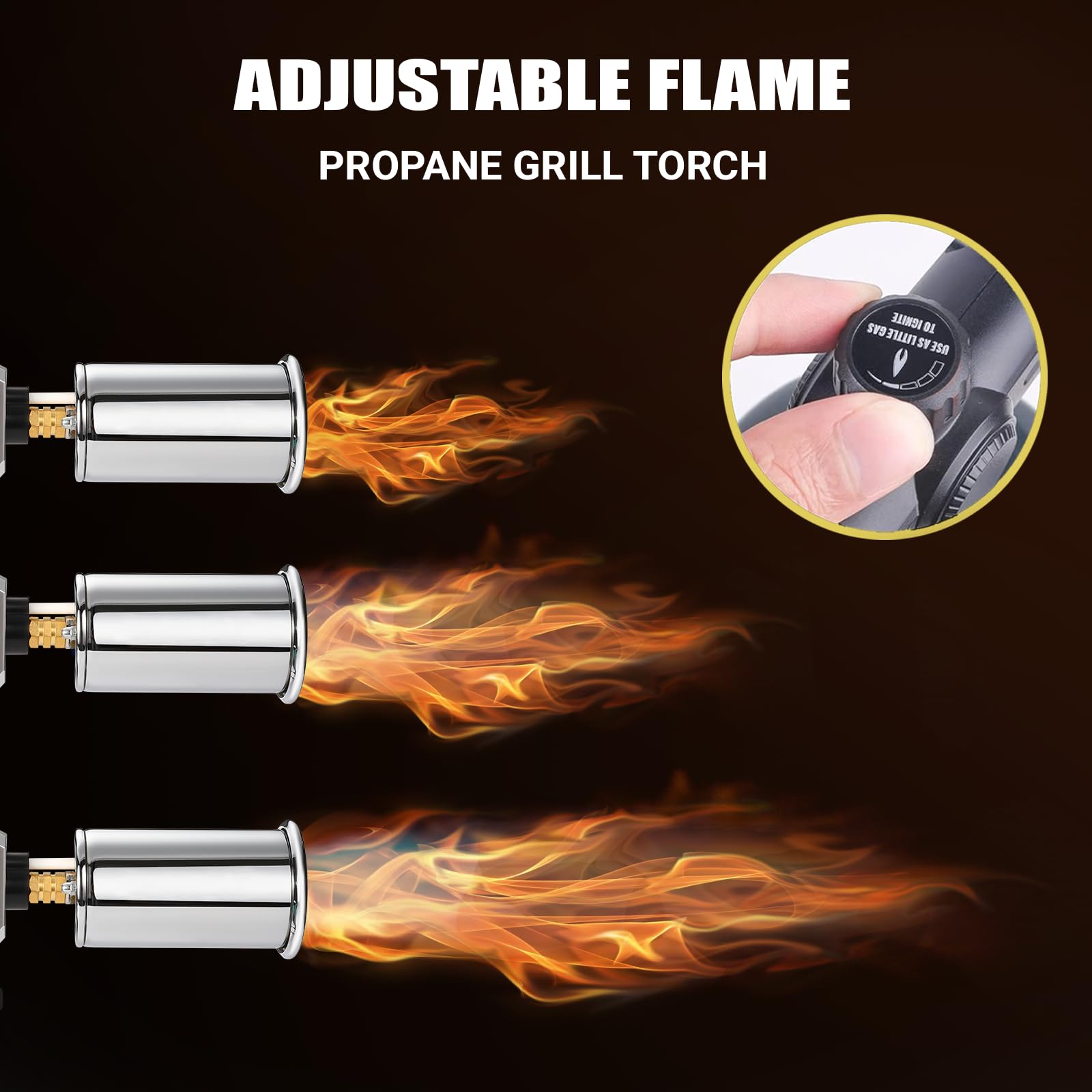 ARTFLAMM torch demonstrates versatility for cooking and fire lighting
