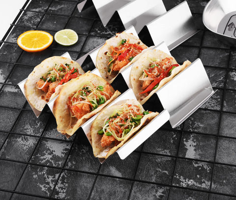 ARTTHOME 304 stainless steel construction ensures sturdy, odor-resistant taco holders
