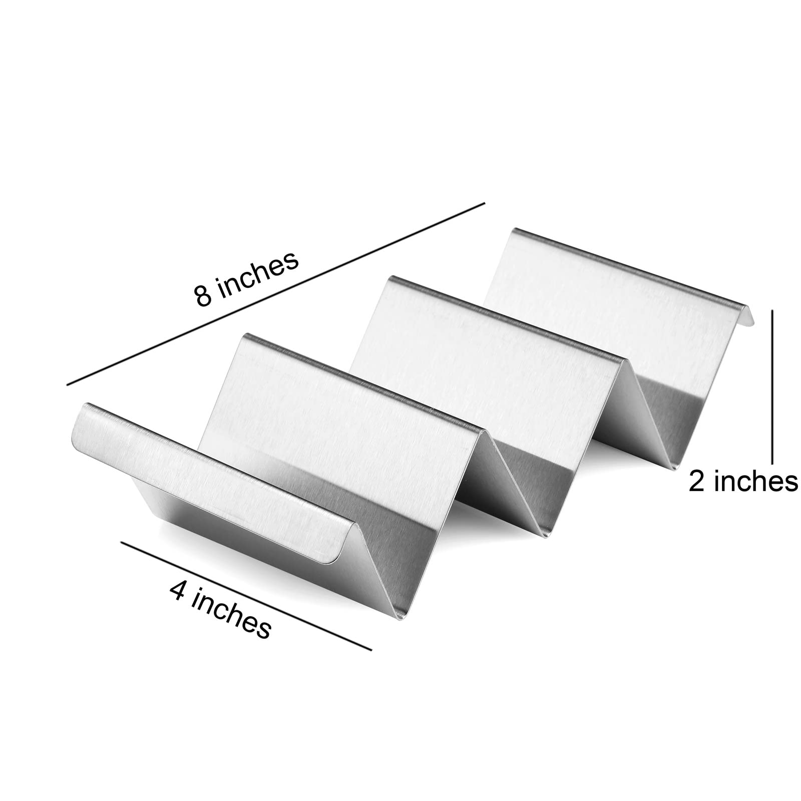 ARTTHOME stainless steel taco holder demonstrates durable, rust-resistant construction