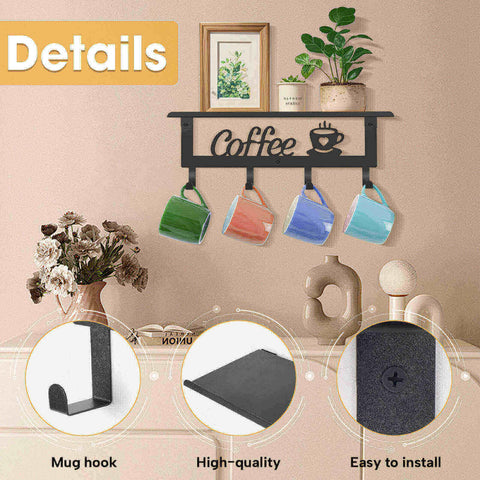ArtHue versatile wall rack can hang hats or towels.