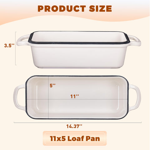 Articasting cast iron loaf pan interior view showing even heat