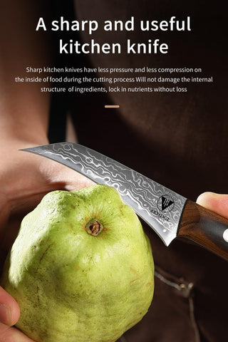 ARTIDGE ergonomic grip on 3.5-inch paring knife reduces fatigue during prep