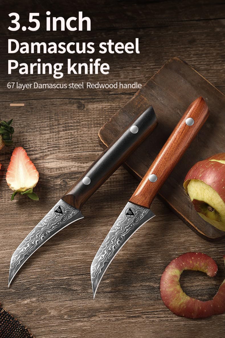 ARTIDGE 3.5-inch paring knife full-tang construction visible for balanced control