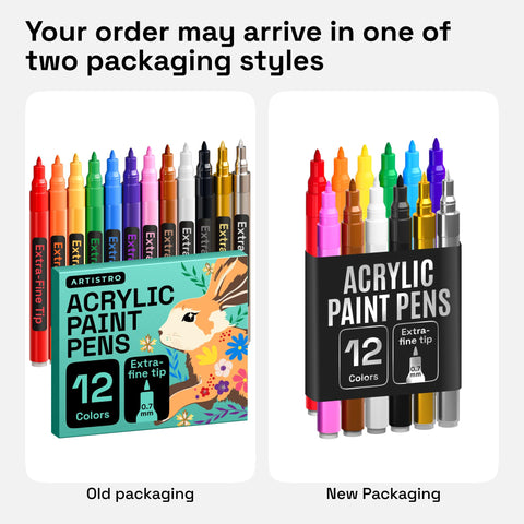 Artistro fine-detail markers enable sharp lettering and intricate accents.