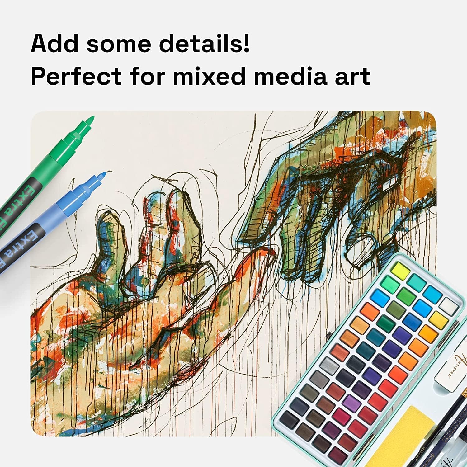 Artistro DIY craft pens work on metal, plastic, stone, and more surfaces.