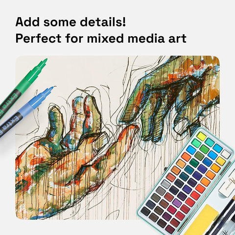 Artistro DIY craft pens work on metal, plastic, stone, and more surfaces.