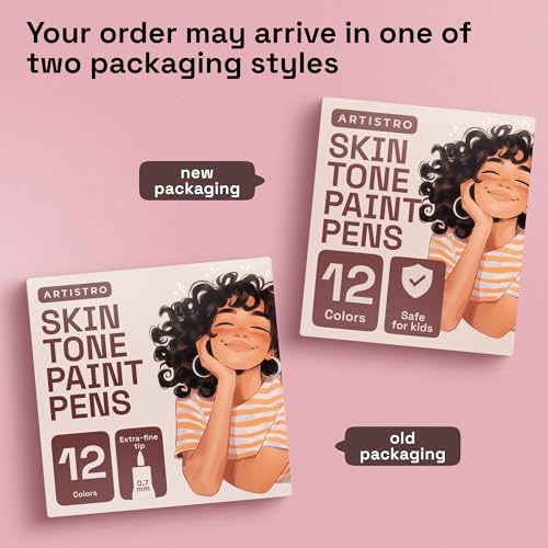 ARTISTRO 12 Skin Tone Paint Pen is non-toxic and ASTM D-4236 compliant for safe use.