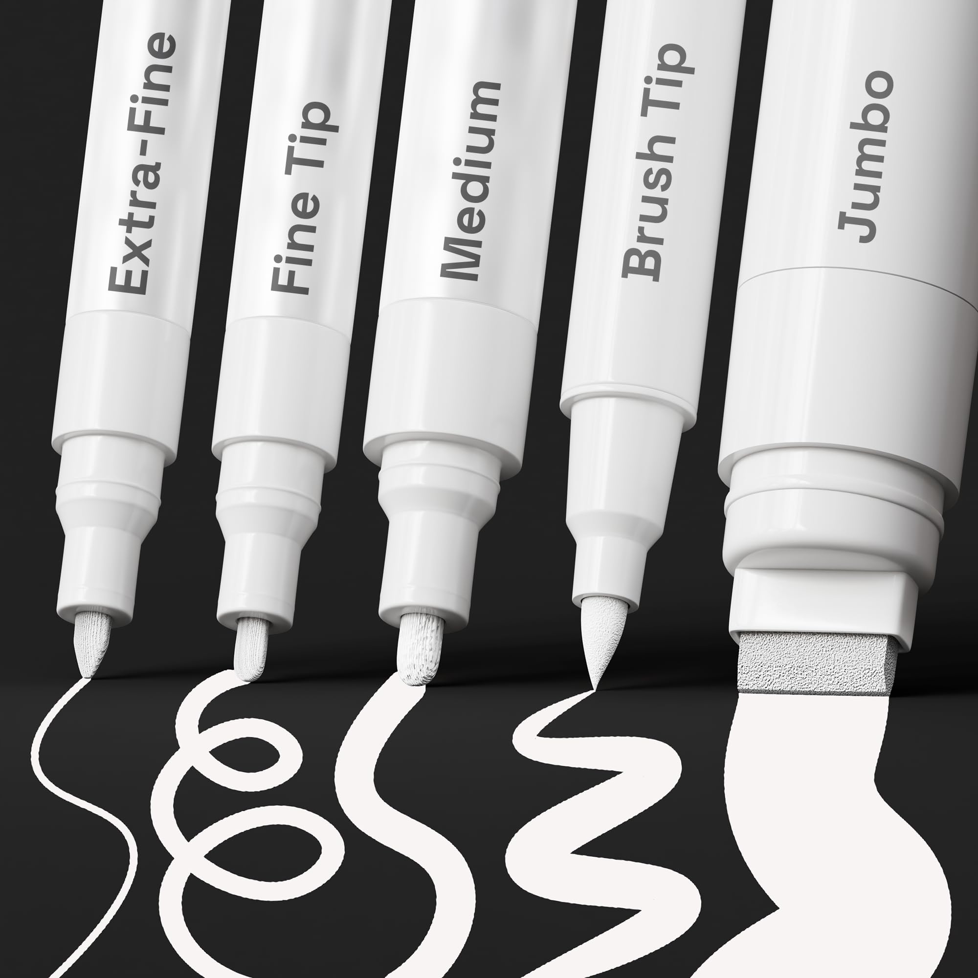 ARTISTRO 5 white paint pen on glass for durable markings and crisp lines