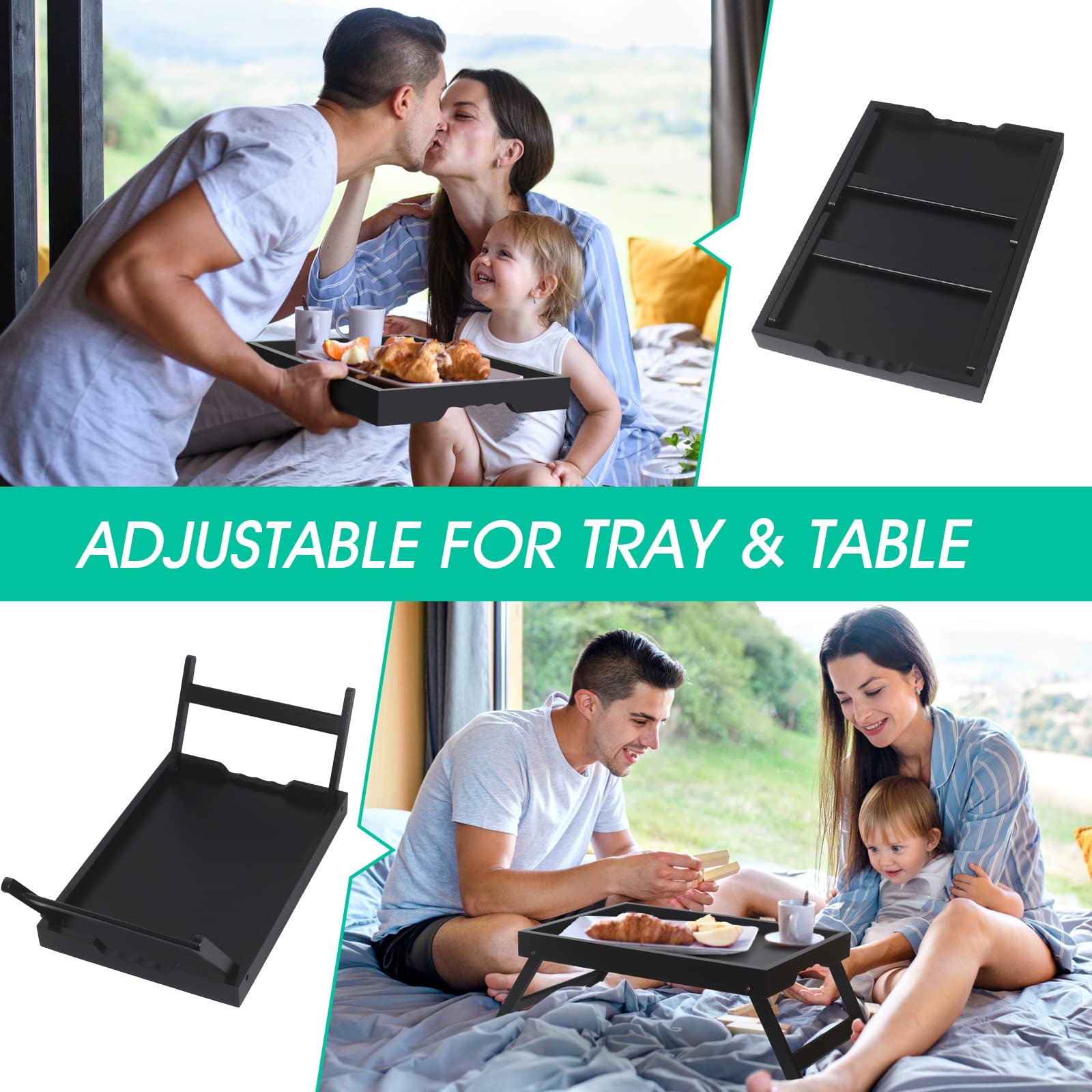 Artmeer breakfast-in-bed setup with tray holding toast and mug