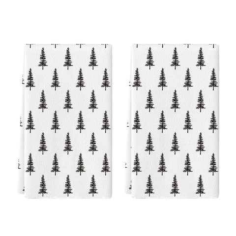 Artoid Mode beige Xmas tree towel, soft and absorbent for daily kitchen drying