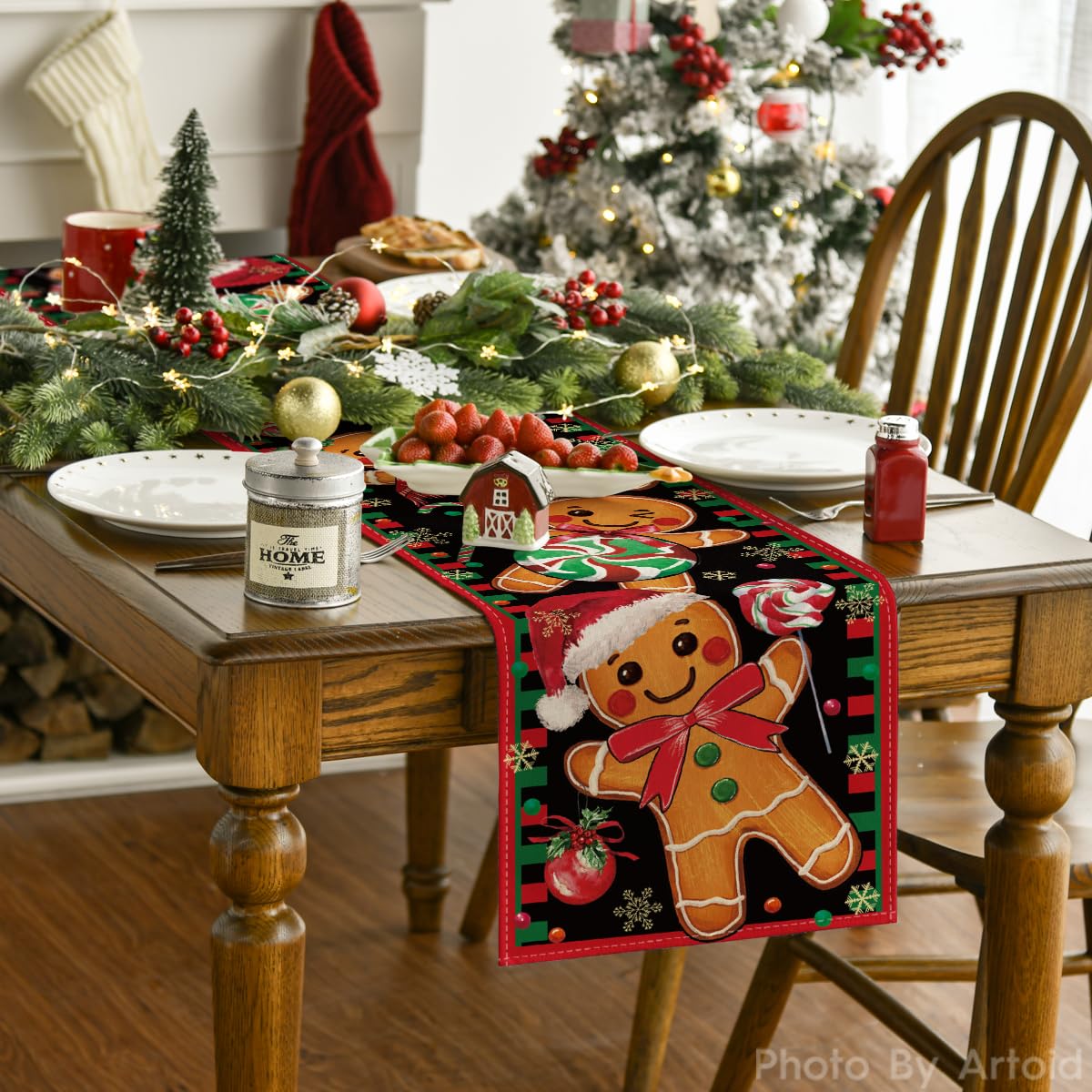 Artoid Mode pattern detail shows festive gingerbread and candy cane design for holidays