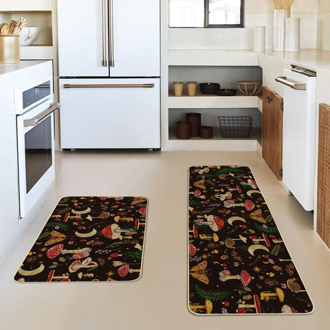 Artoid Mode kitchen mats 17x47 front view, long mat for larger counter spaces.