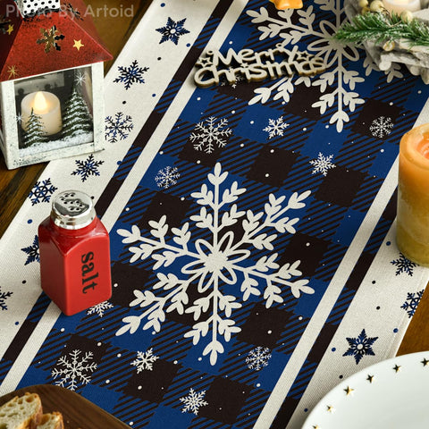 Artoid Mode buffalo plaid pattern adds bold seasonal style to dining spaces