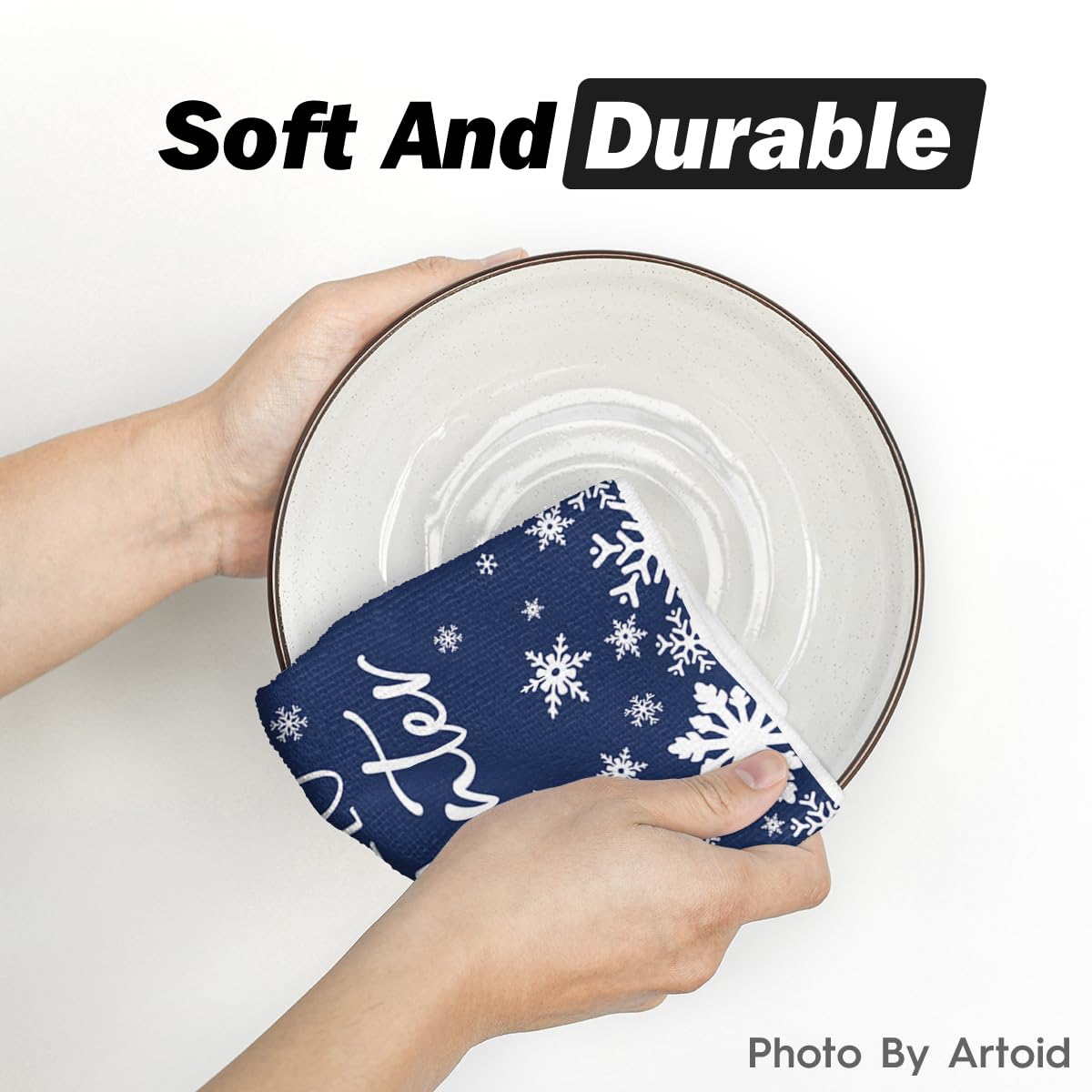 Snowman towels brighten kitchens and support efficient drying after meals.