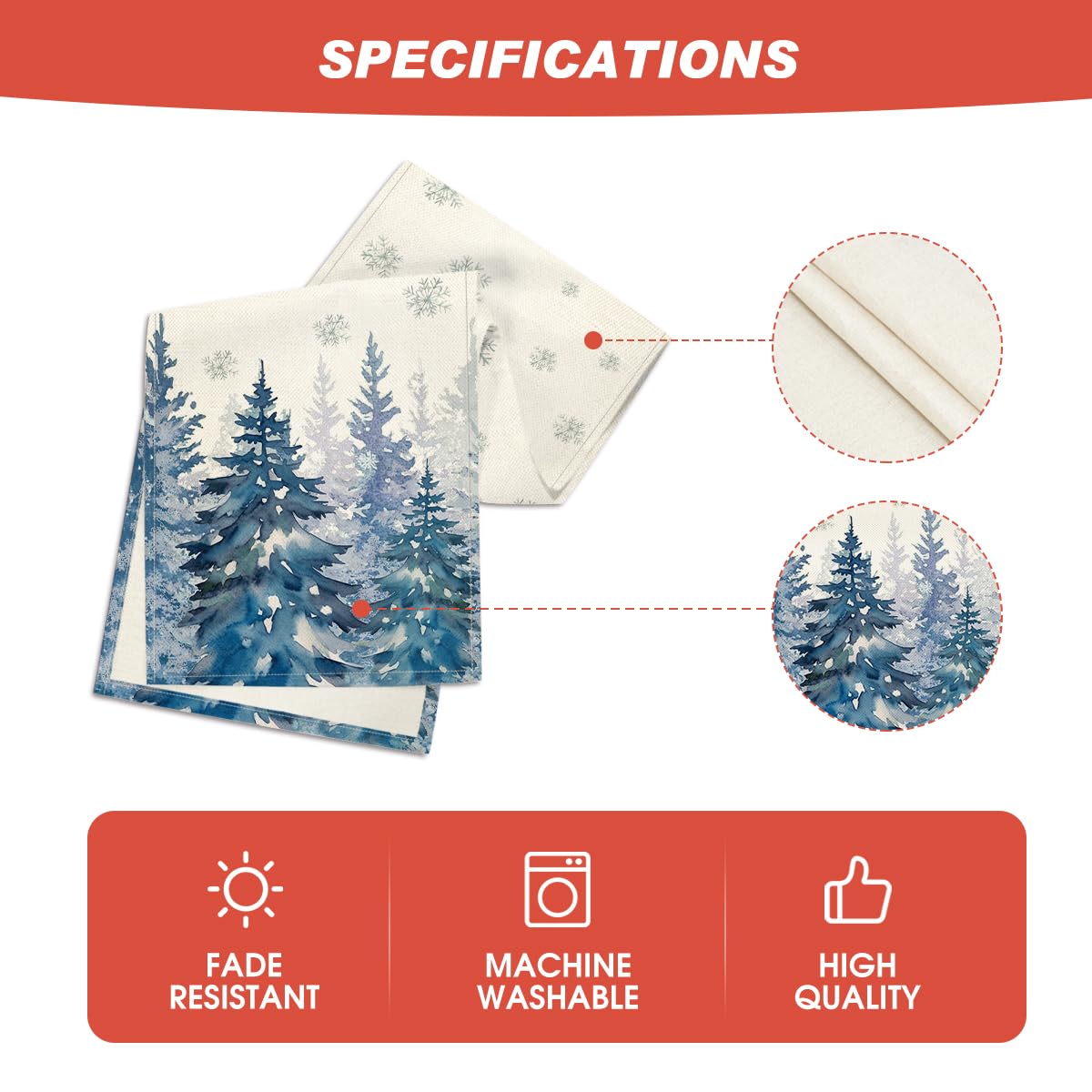 Artoid Mode durable stitching protects table surfaces from heat and spills.