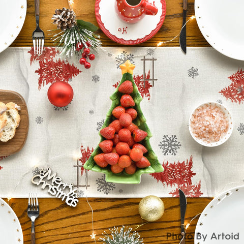 Artoid Mode festive table decor adds color to everyday family meals