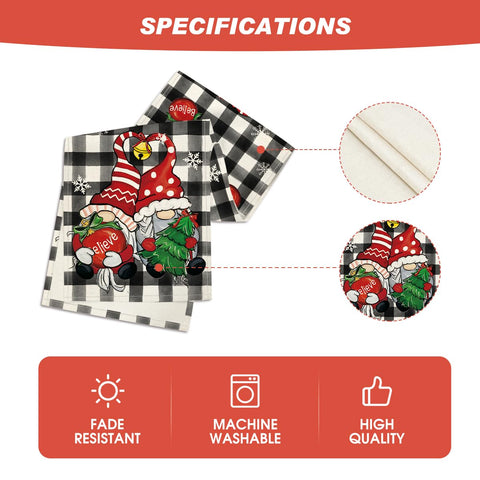 Colorful buffalo plaid pattern enhances seasonal ambiance with Artoid Mode.