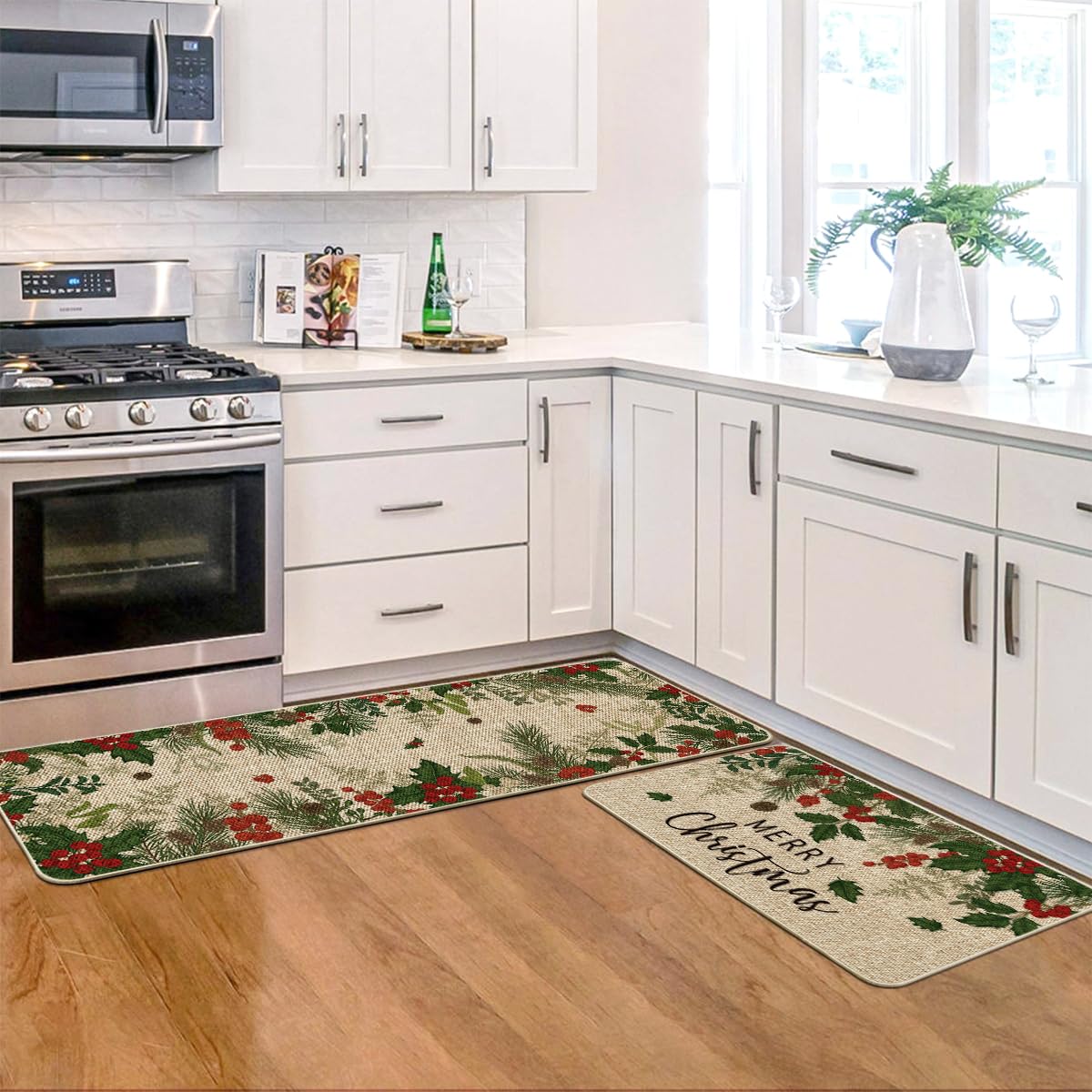 Artoid Mode mats on deck or patio create festive ambiance with durable, low-profile design.