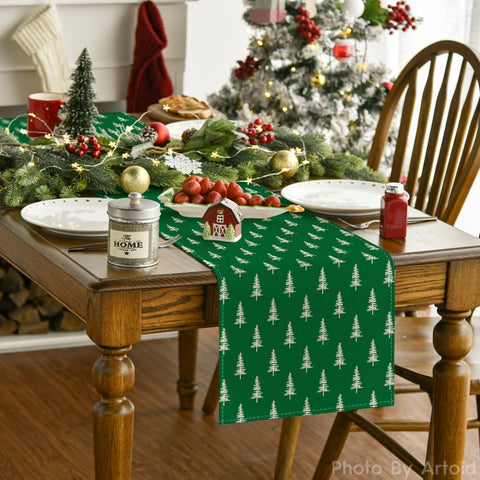 Artoid Mode Christmas table runner 13x72 inches protects tabletops during meals