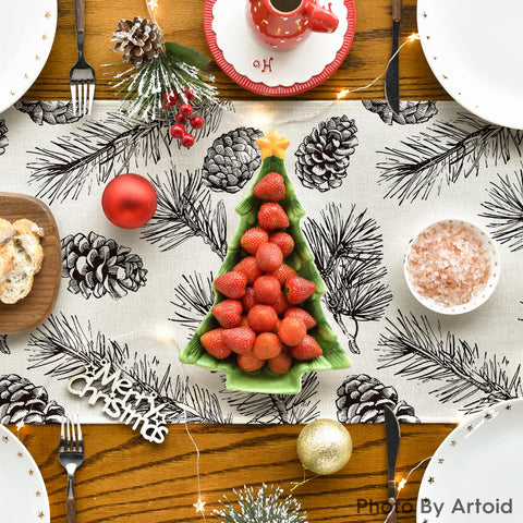 Artoid Mode colorful holiday runner pairs with any table setup.