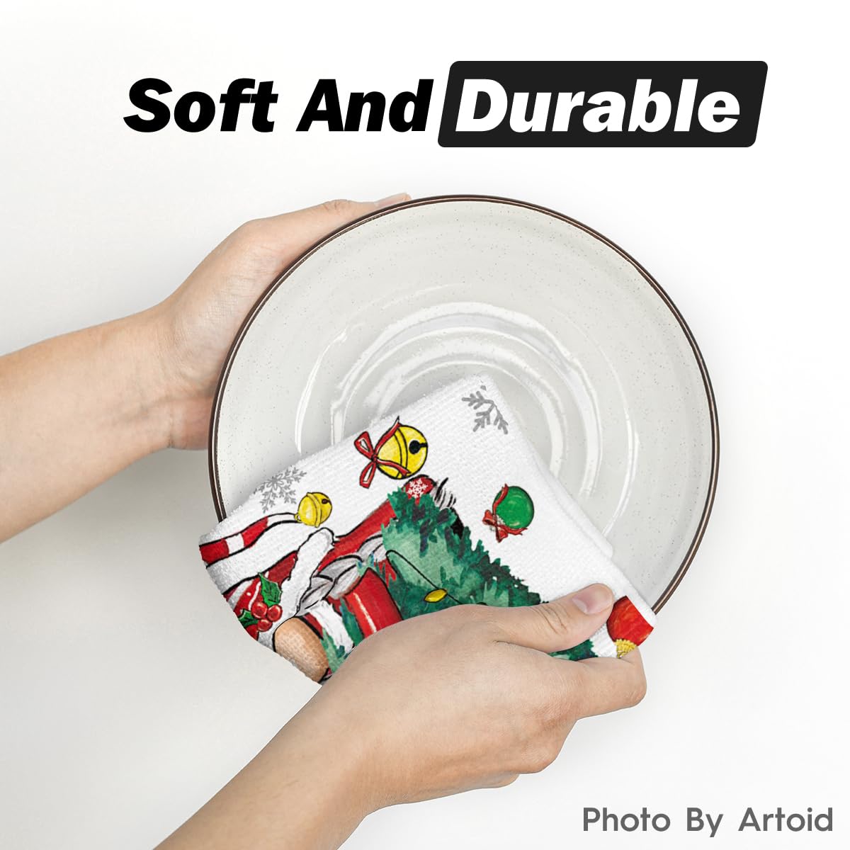 Artoid Mode colorful kitchen decor towels brighten everyday cleanup.
