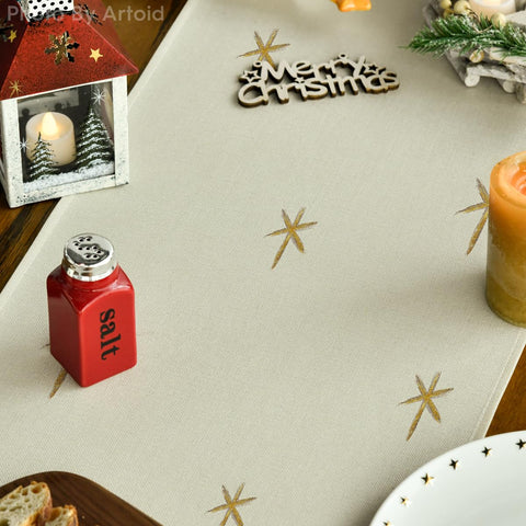 Artoid Mode colorful pattern table runner creates a striking focal point
