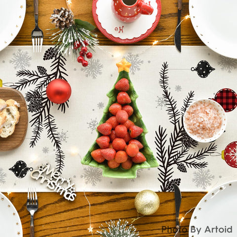 Artoid Mode colorful pattern table runner brings vibrant character to any table.