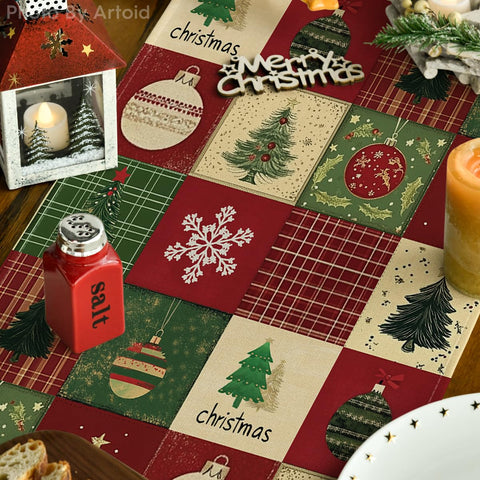 Artoid Mode colorful pattern table runner enhances daily dining.
