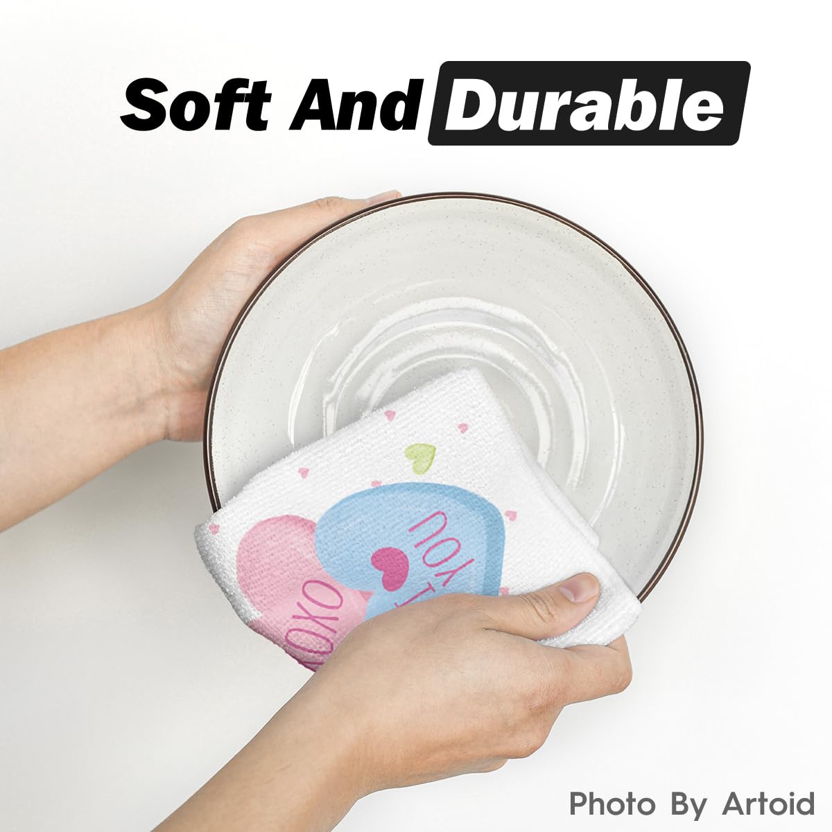 Artoid Mode decorative towel adds color to daily drying and cleaning