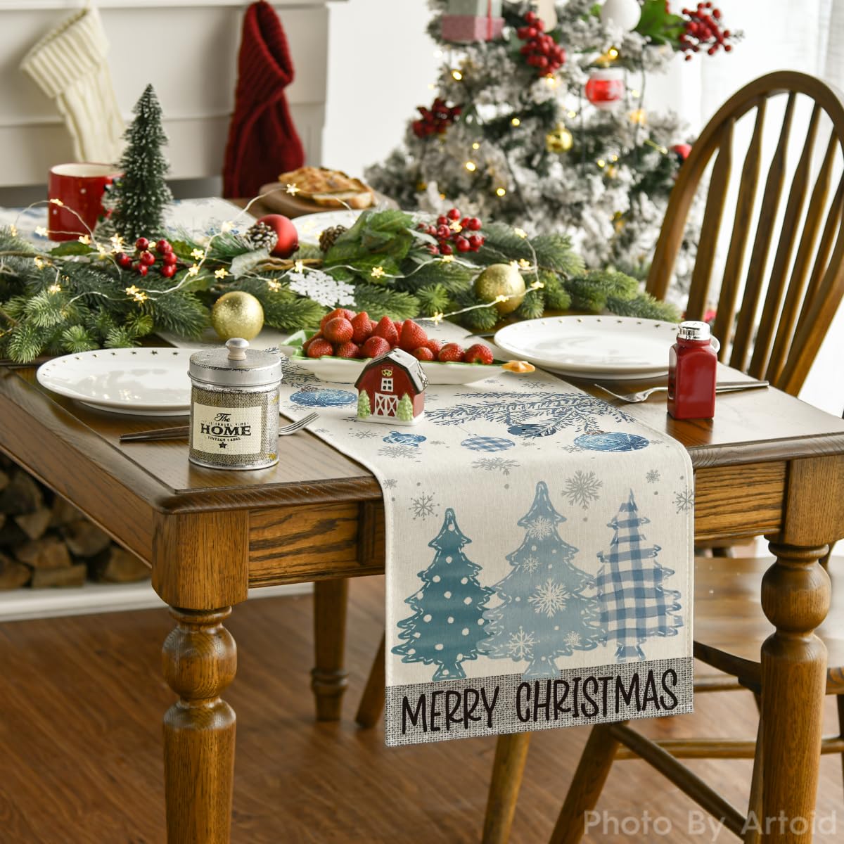Artoid Mode table runner protects surfaces from heat and spills